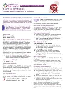 Senna For Constipation | KidsHealth NZ